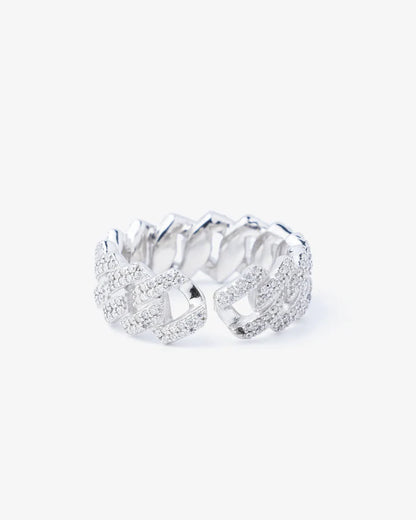 8MM Moissanite Cuban Ring